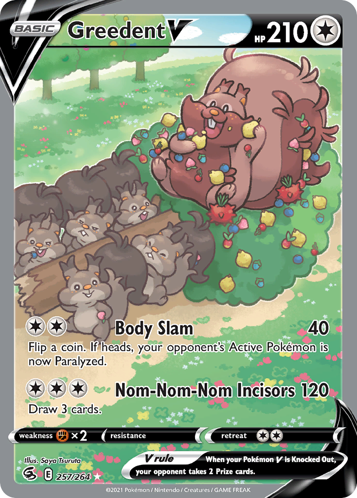 Greedent V — illustrated card