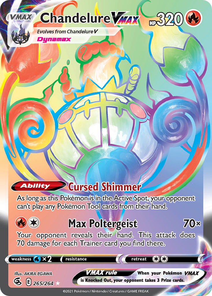 Chandelure VMAX — illustrated card