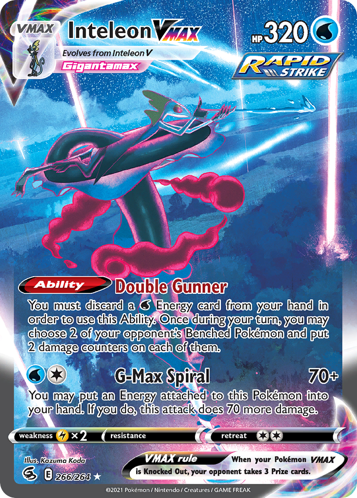 Inteleon VMAX — illustrated card