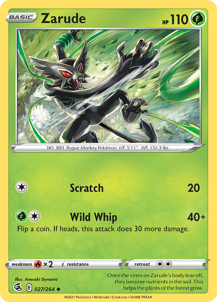 Zarude — illustrated card