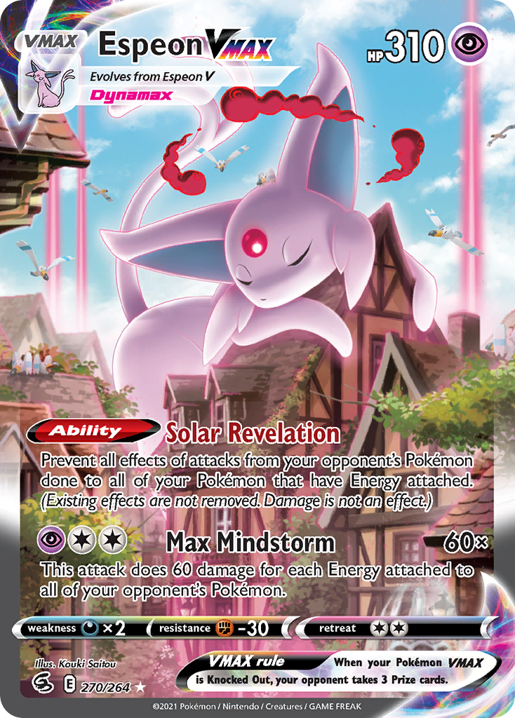 Espeon VMAX — illustrated card