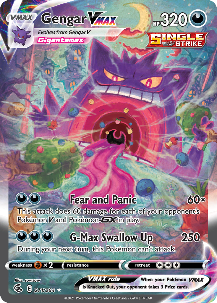 Gengar VMAX — illustrated card