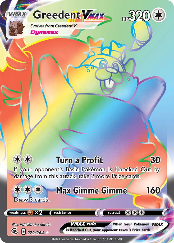 Greedent VMAX — illustrated card