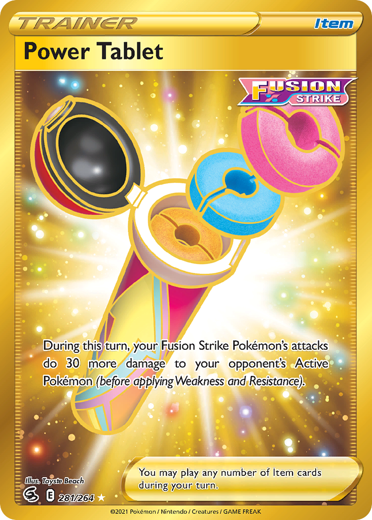 Power Tablet — illustrated card