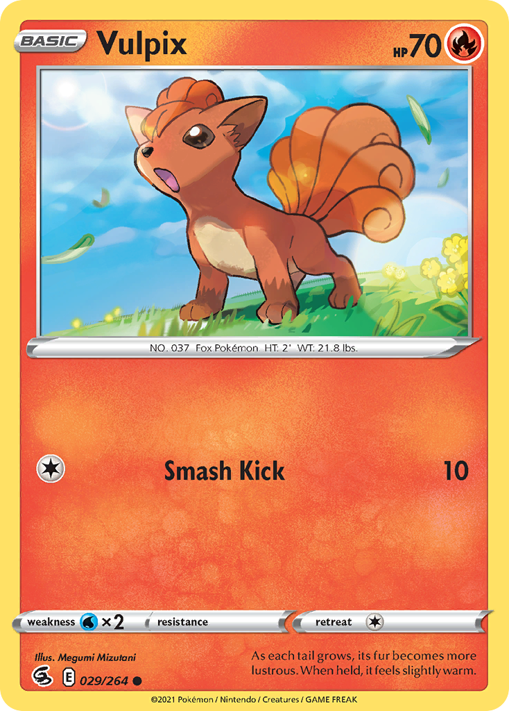 Vulpix — illustrated card