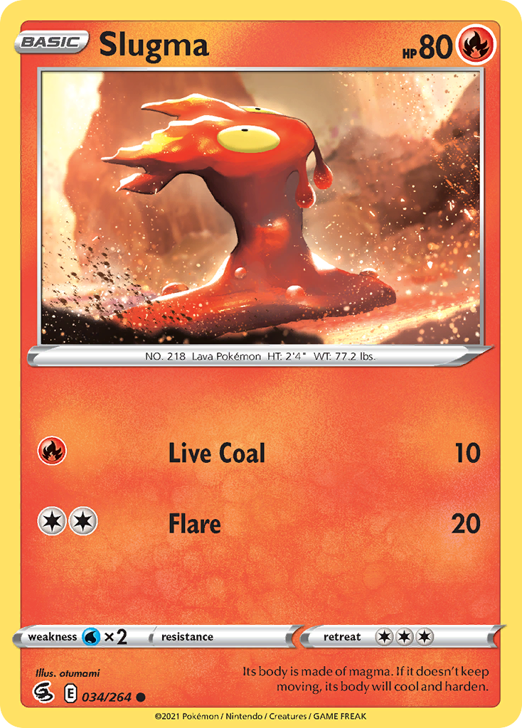Slugma — illustrated card