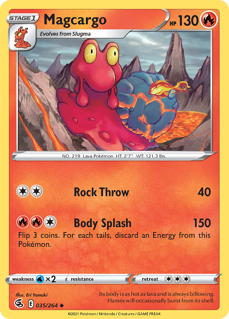 Magcargo — illustrated card