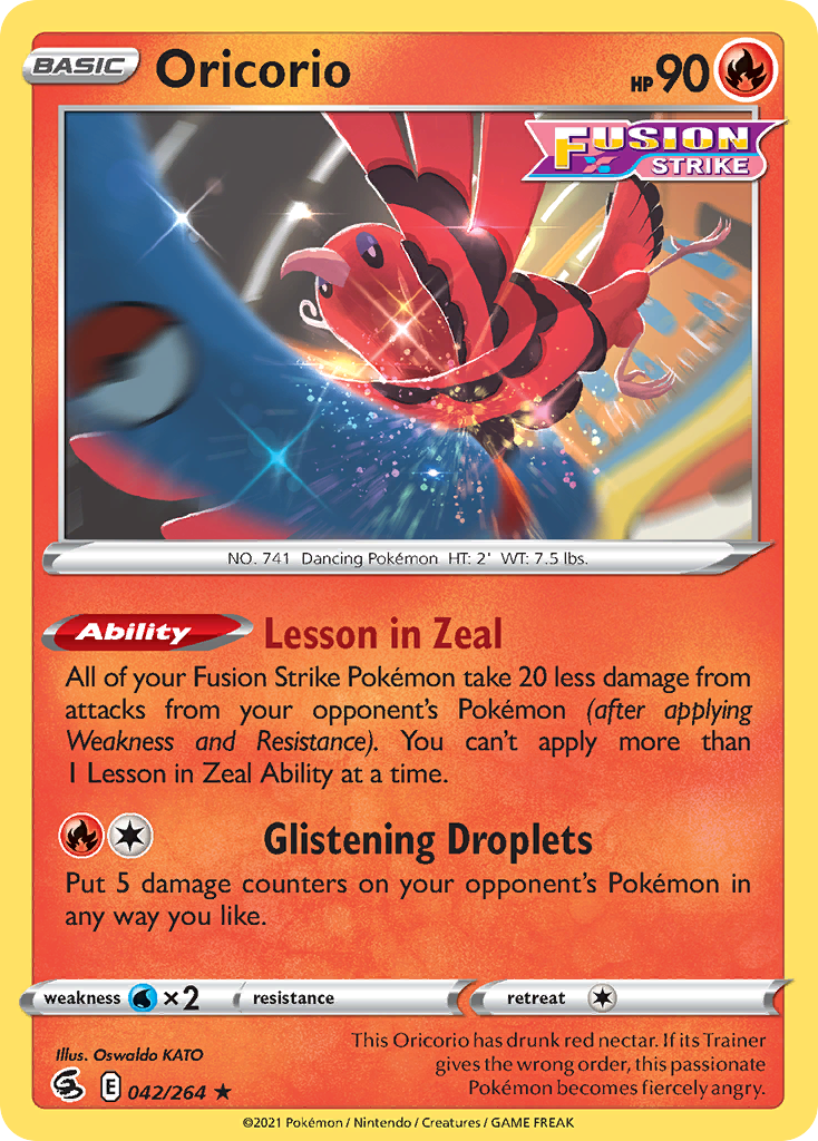 Oricorio — illustrated card