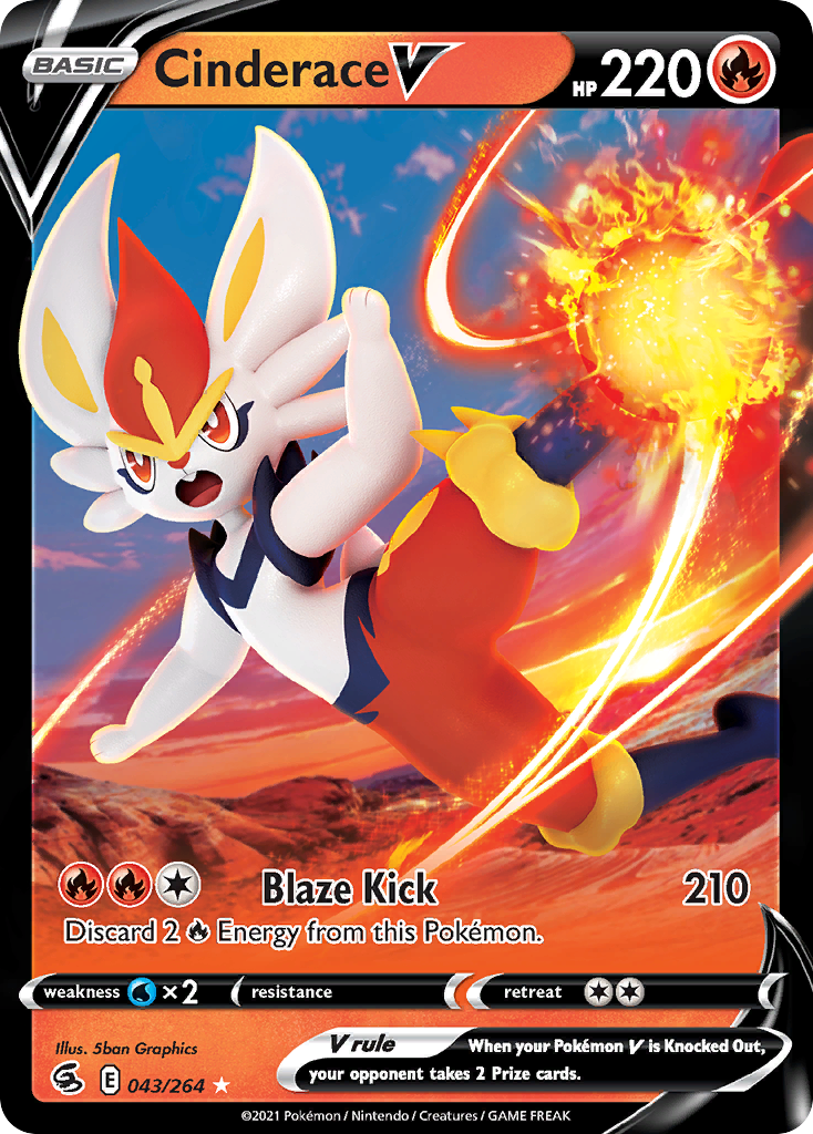 Cinderace V — illustrated card