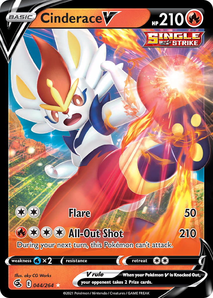 Cinderace V — illustrated card