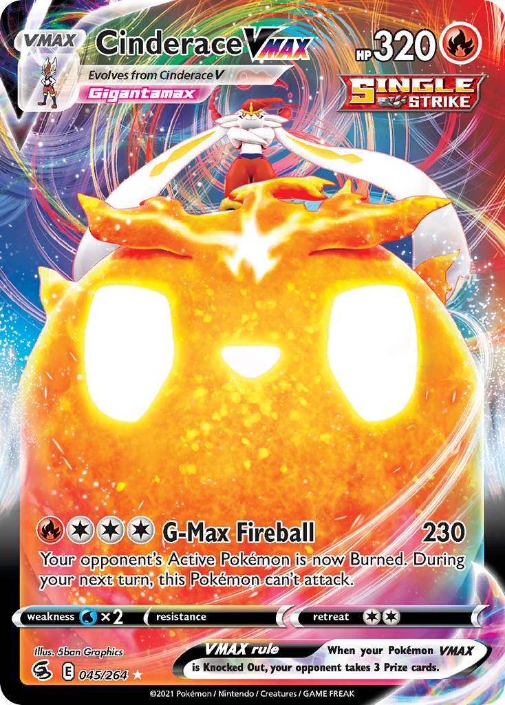Cinderace VMAX — illustrated card
