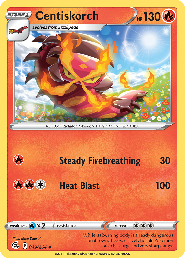 Centiskorch — illustrated card