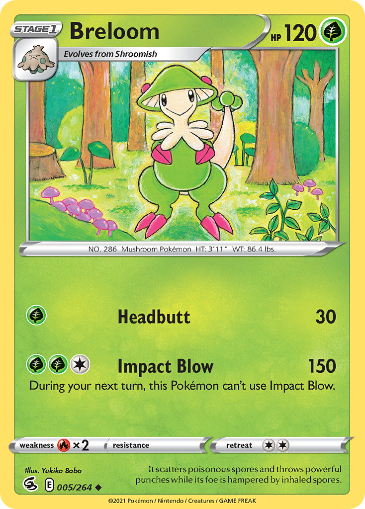 Breloom — illustrated card