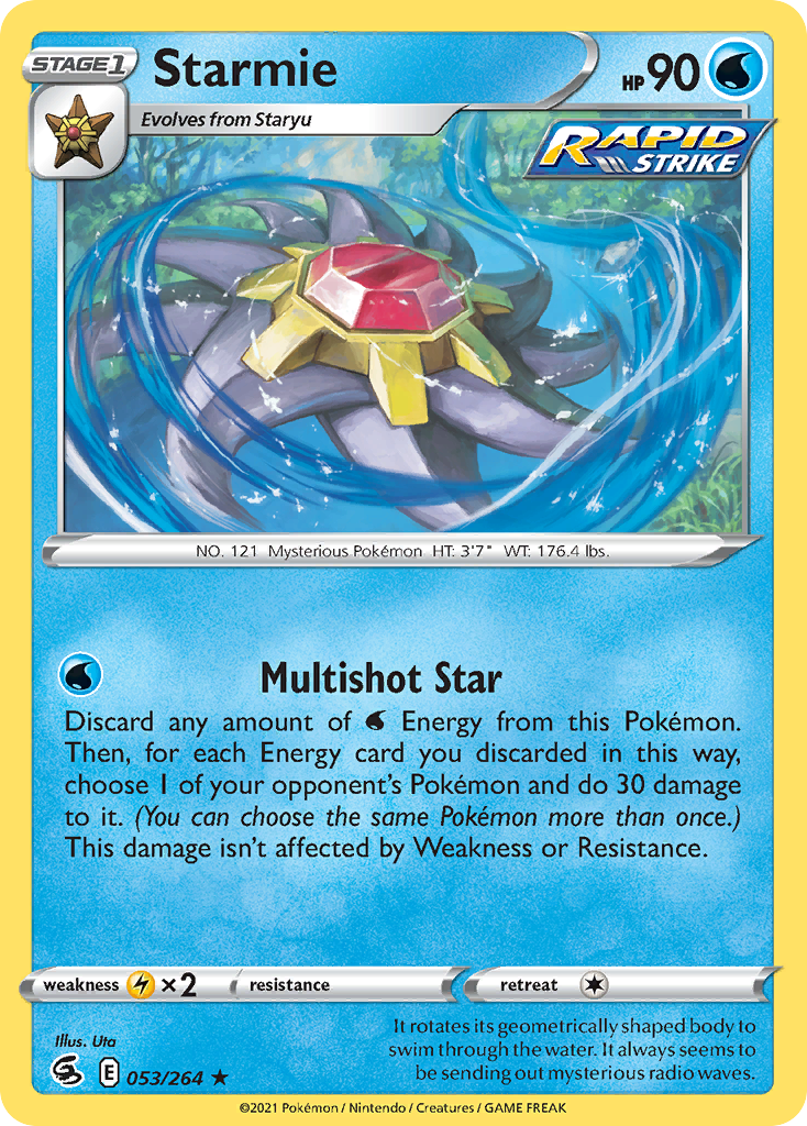 Starmie — illustrated card