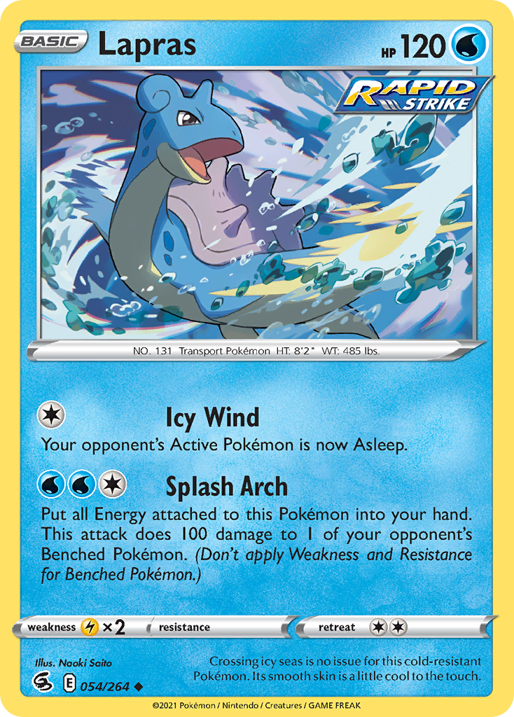 Lapras — illustrated card
