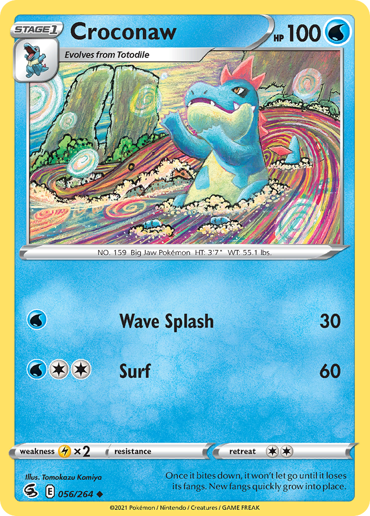 Croconaw — illustrated card
