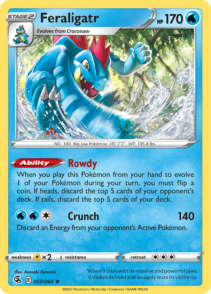 Feraligatr — illustrated card