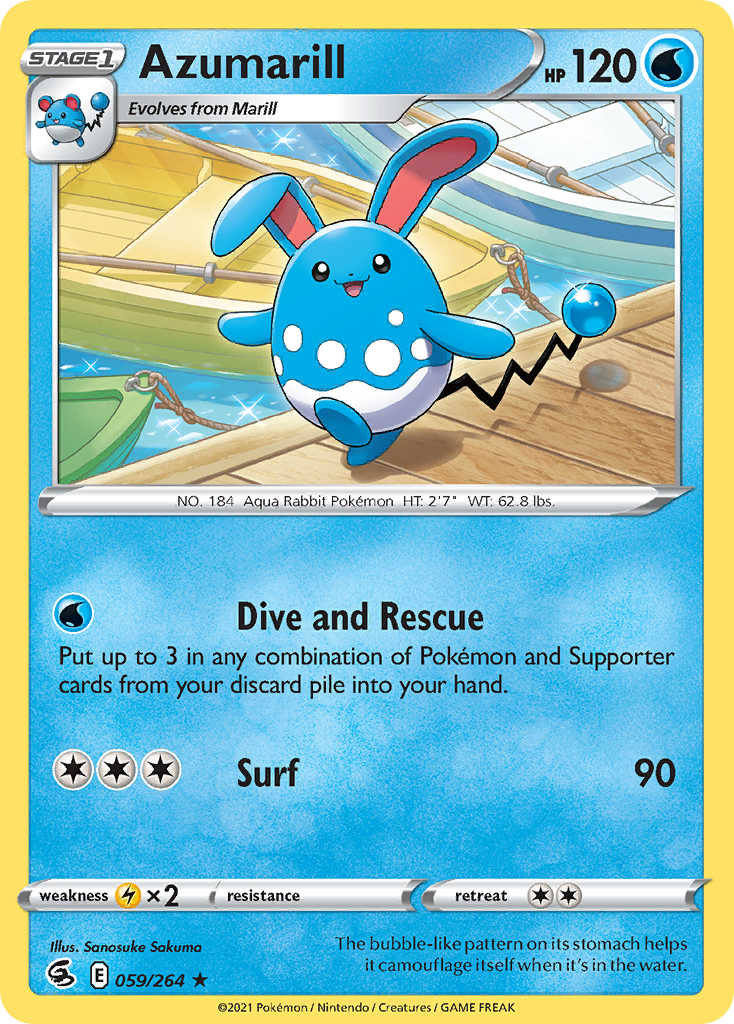 Azumarill — illustrated card