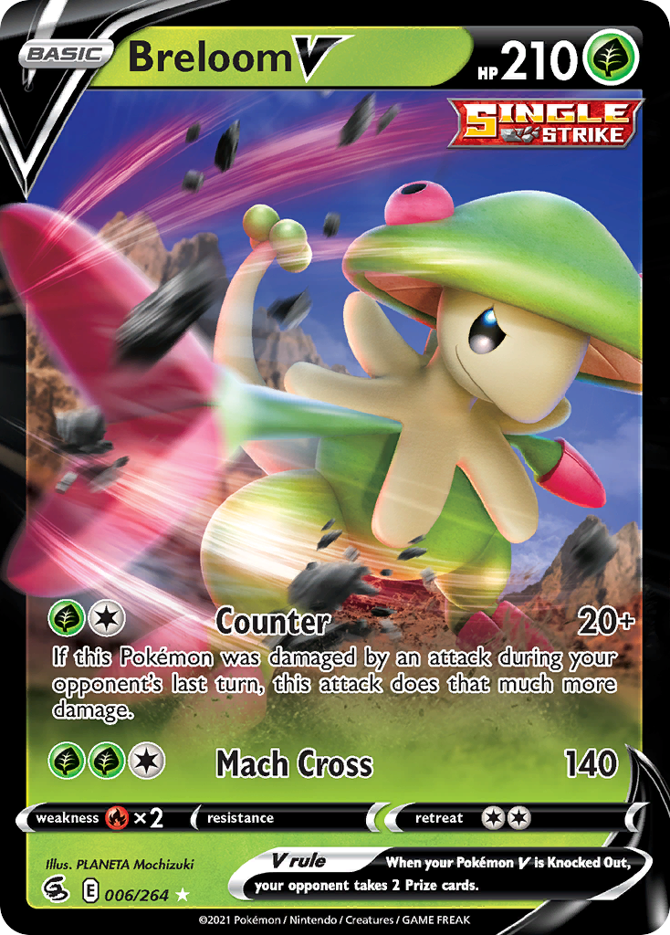 Breloom V — illustrated card