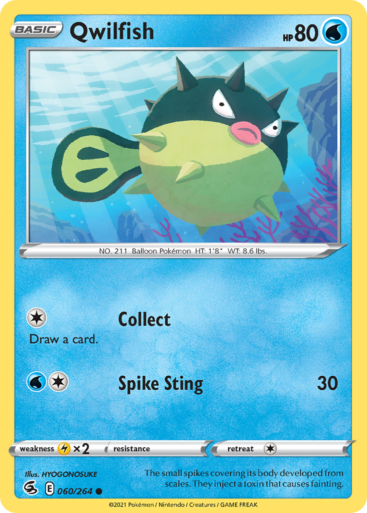 Qwilfish — illustrated card
