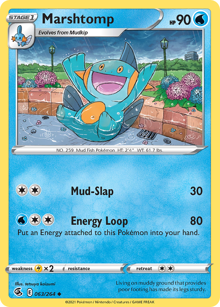 Marshtomp — illustrated card