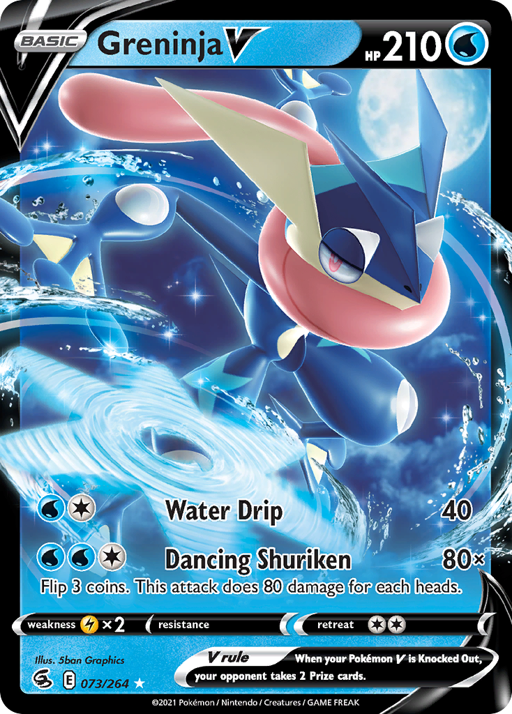 Greninja V — illustrated card