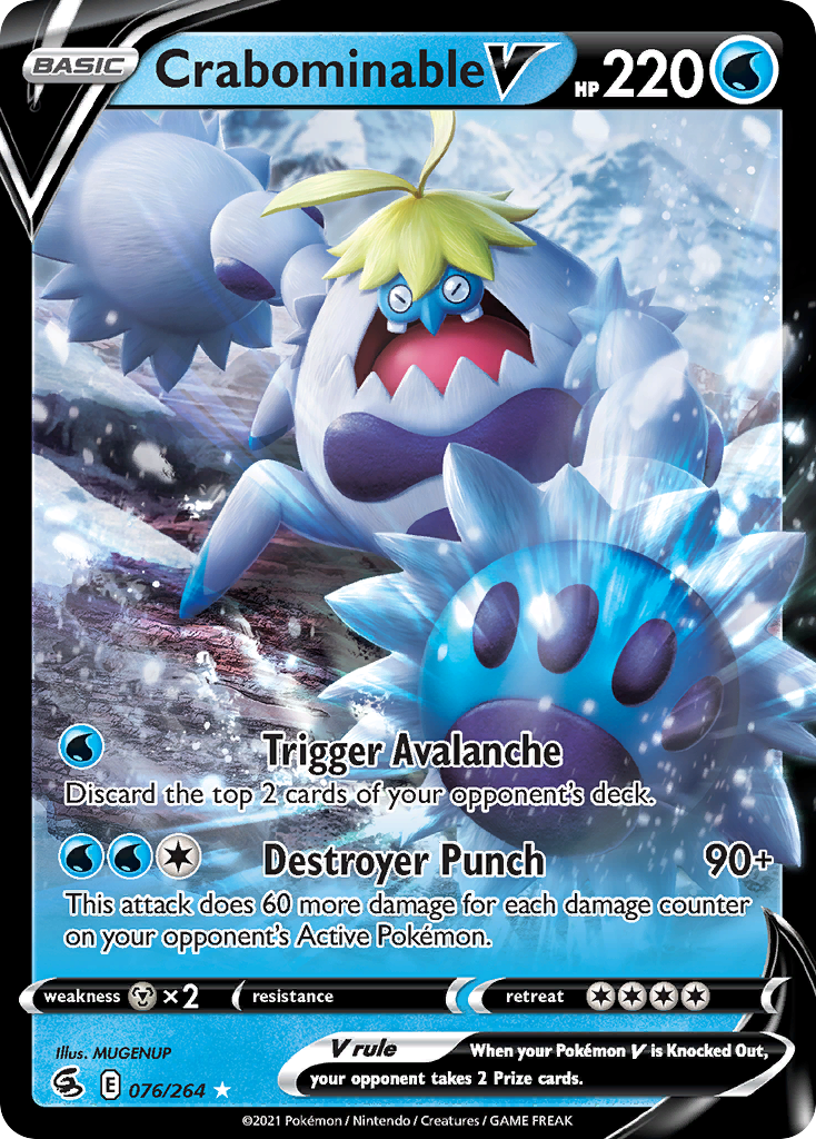 Crabominable V — illustrated card