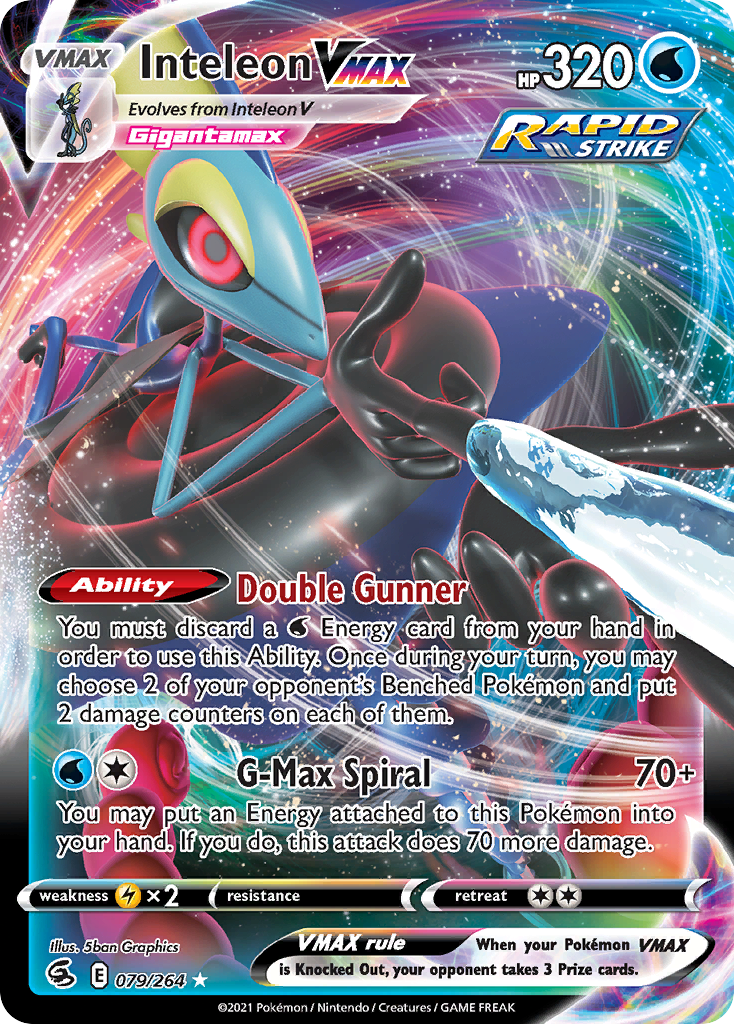 Inteleon VMAX — illustrated card