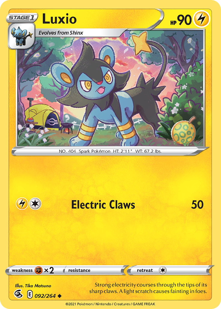 Luxio — illustrated card