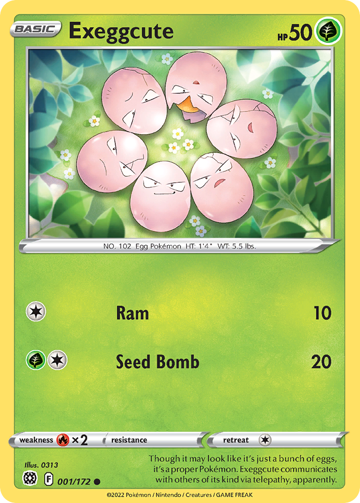 Exeggcute — illustrated card