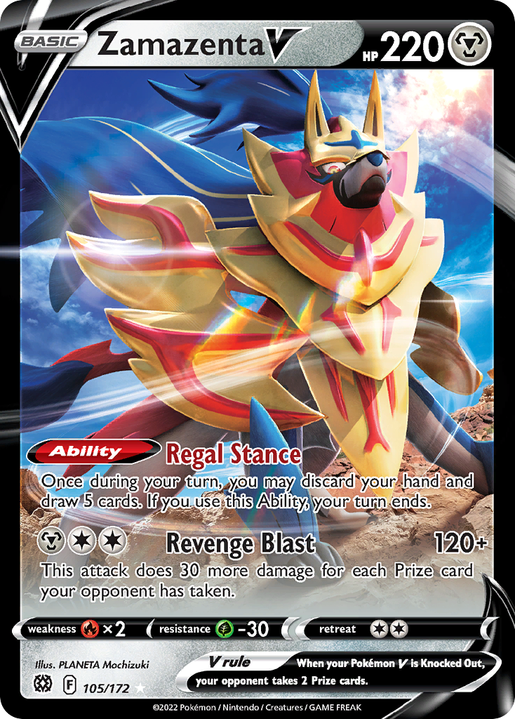 Zamazenta V — illustrated card