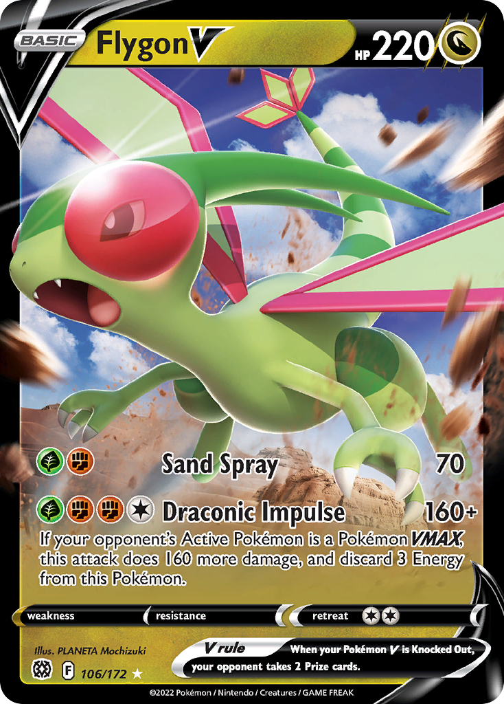 Flygon V — illustrated card