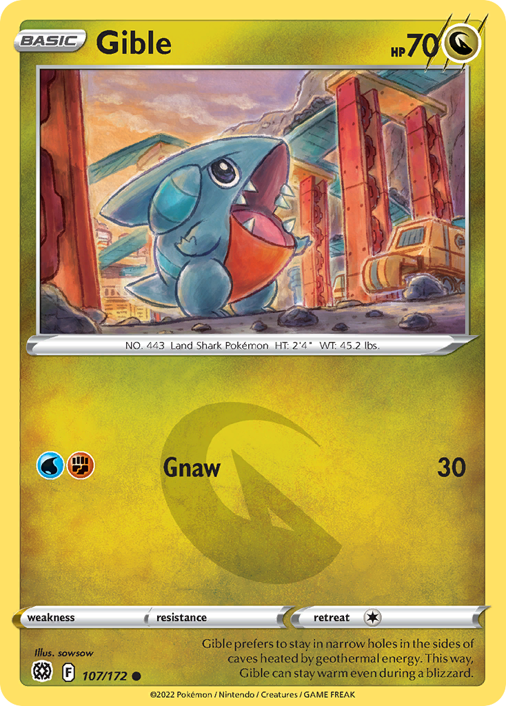Gible — illustrated card