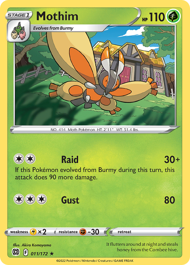 Mothim — illustrated card