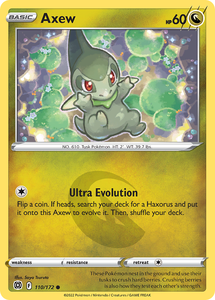 Axew — illustrated card