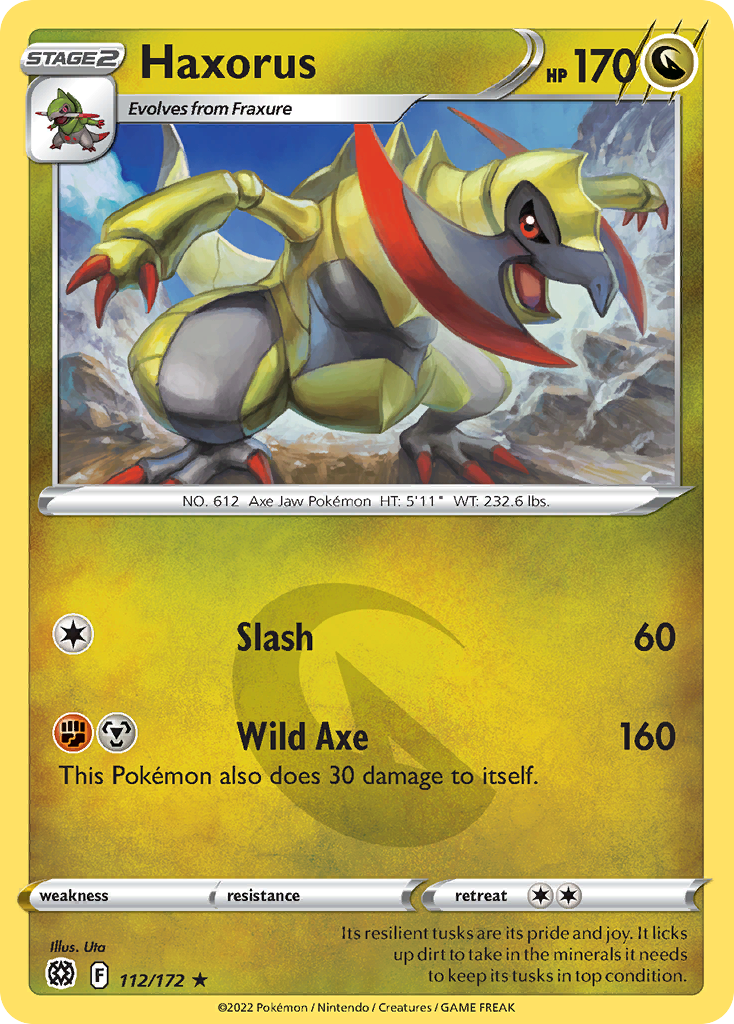 Haxorus — illustrated card