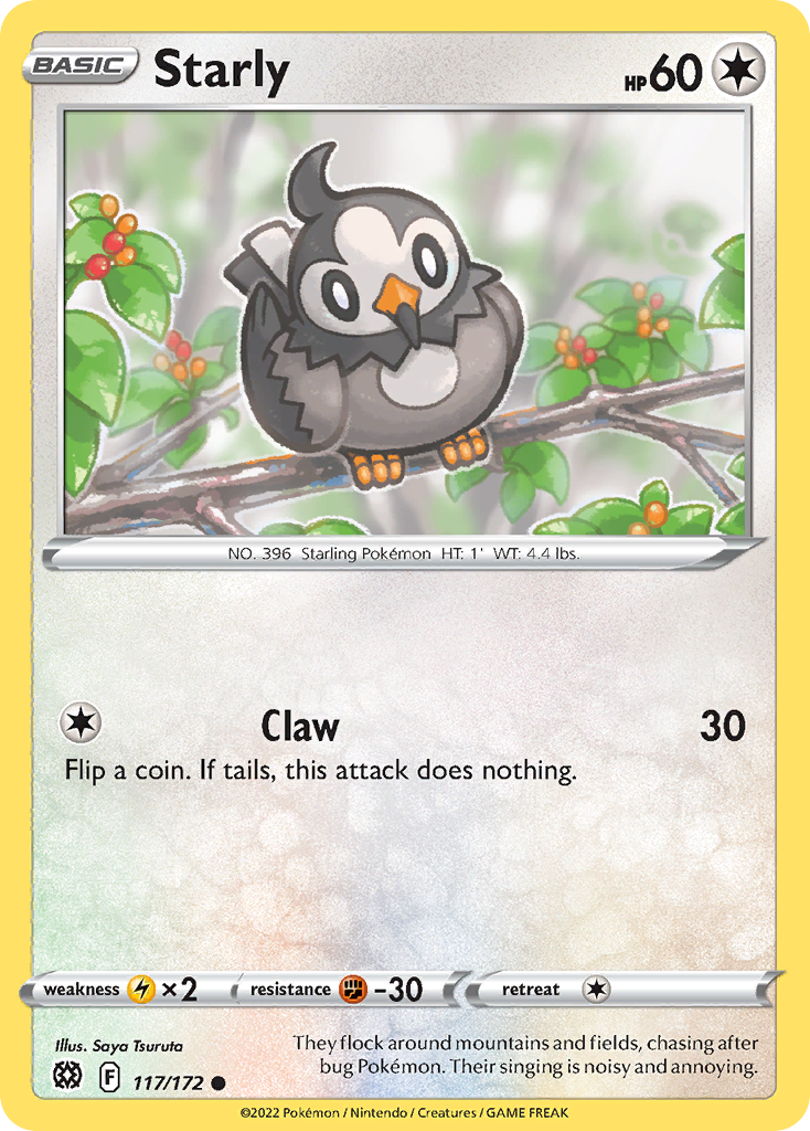 Starly — illustrated card