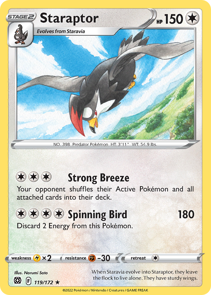 Staraptor — illustrated card