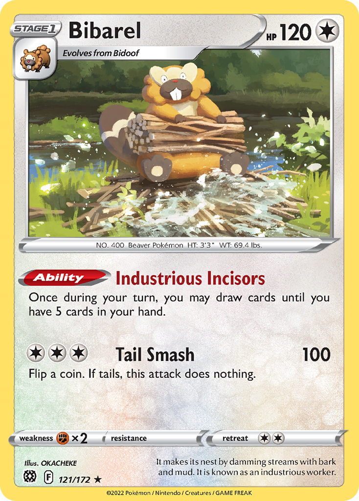 Bibarel — illustrated card
