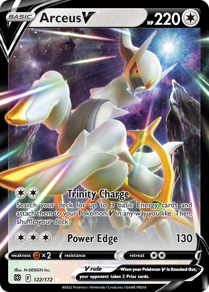 Arceus V — illustrated card