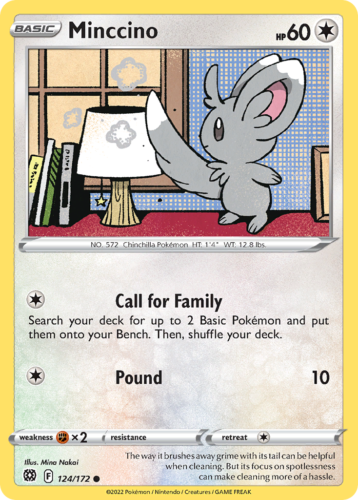 Minccino — illustrated card