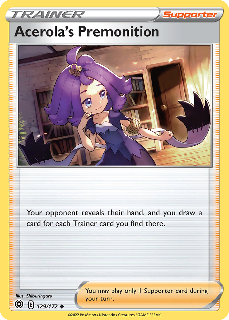Acerola's Premonition — illustrated card