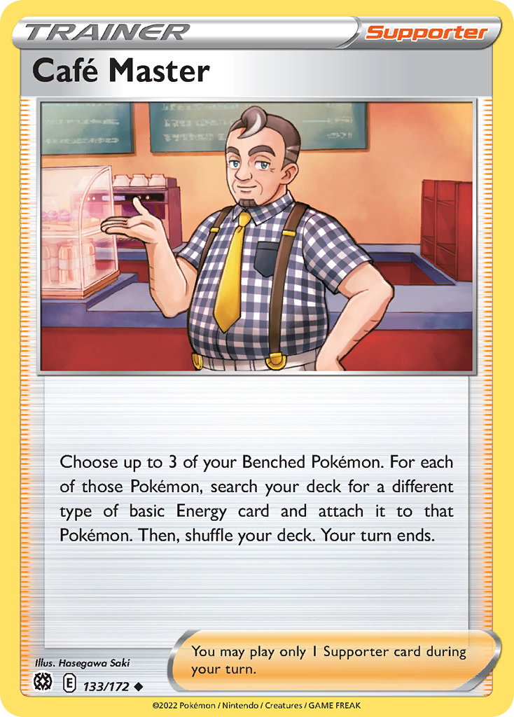 Café Master — illustrated card