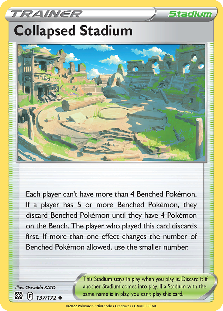 Collapsed Stadium — illustrated card