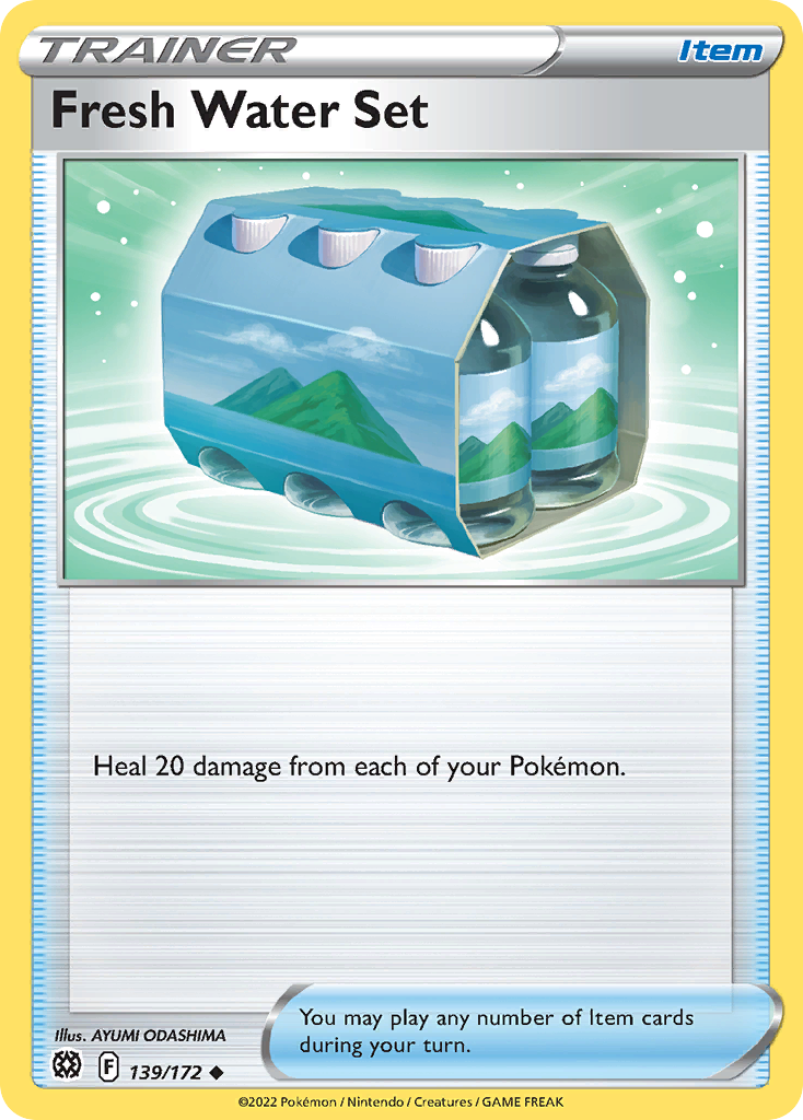 Fresh Water Set — illustrated card