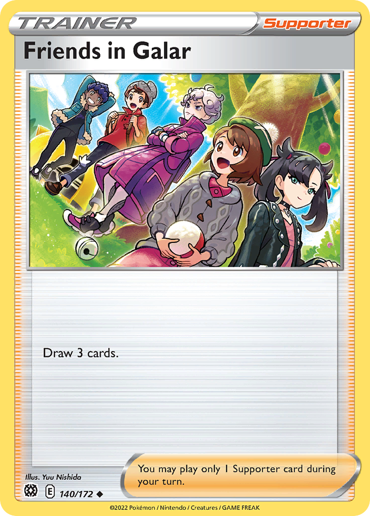 Friends in Galar — illustrated card