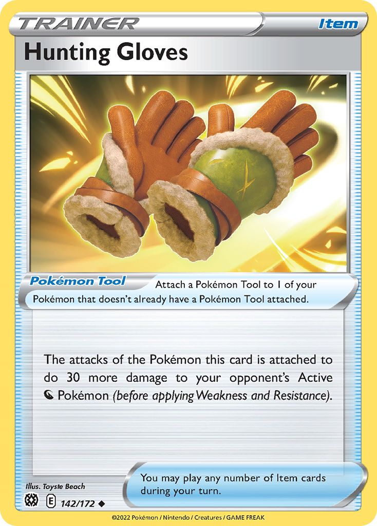 Hunting Gloves — illustrated card