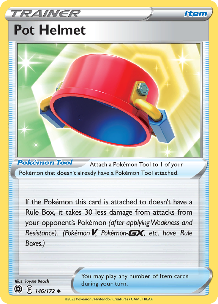Pot Helmet — illustrated card