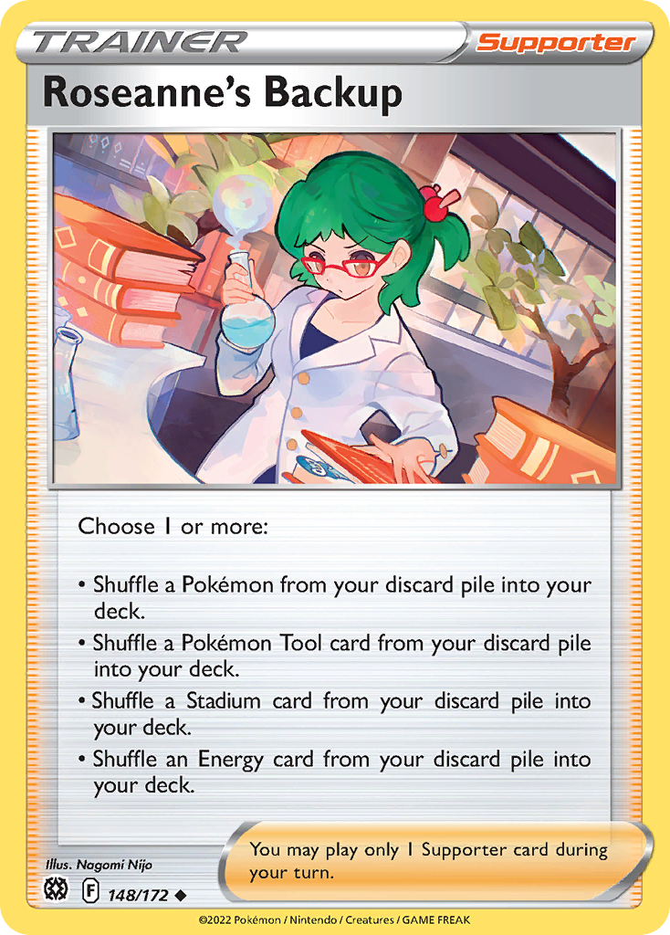 Roseanne's Backup — illustrated card