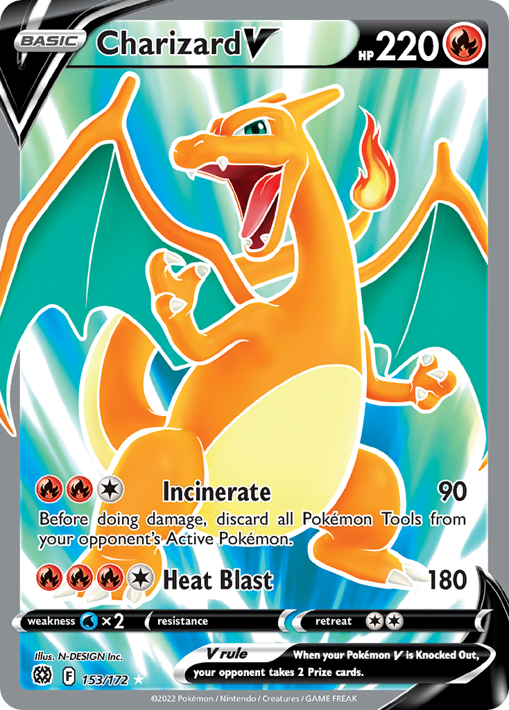 Charizard V — illustrated card